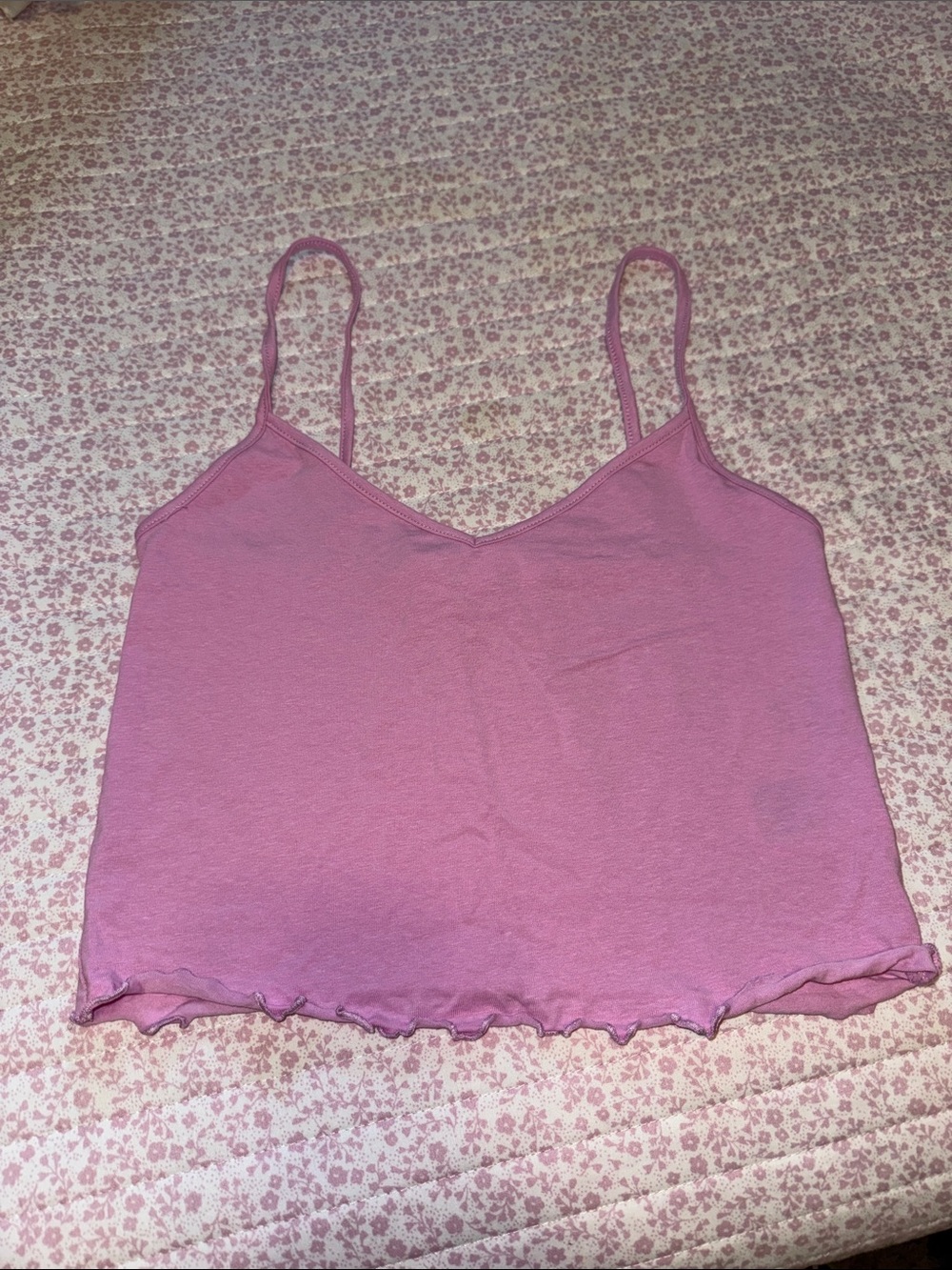 Divided Mauve Pink Spaghetti-Strap V-Neck Cami